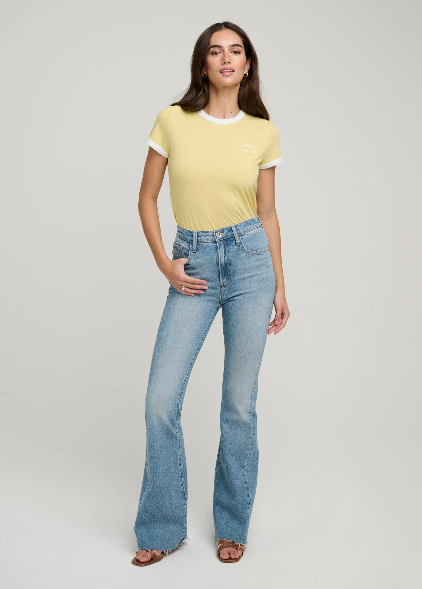 THE SHORTIE VALENTINA HIGH RISE FLARE - 1