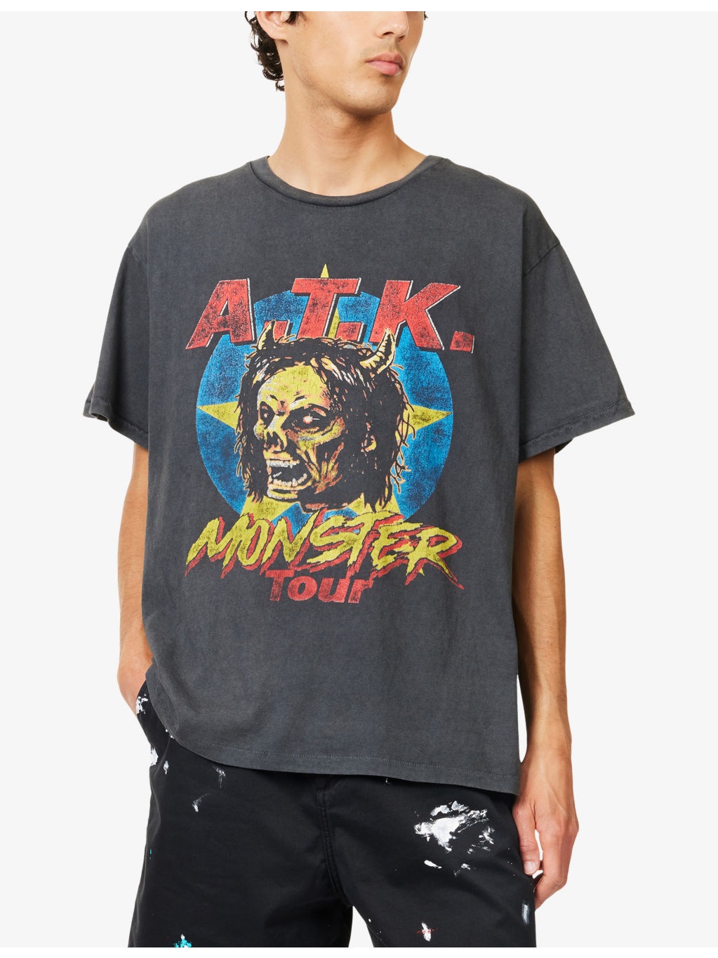 Monster Tour Graphic-Print Cotton-Jersey T-shirt - 3