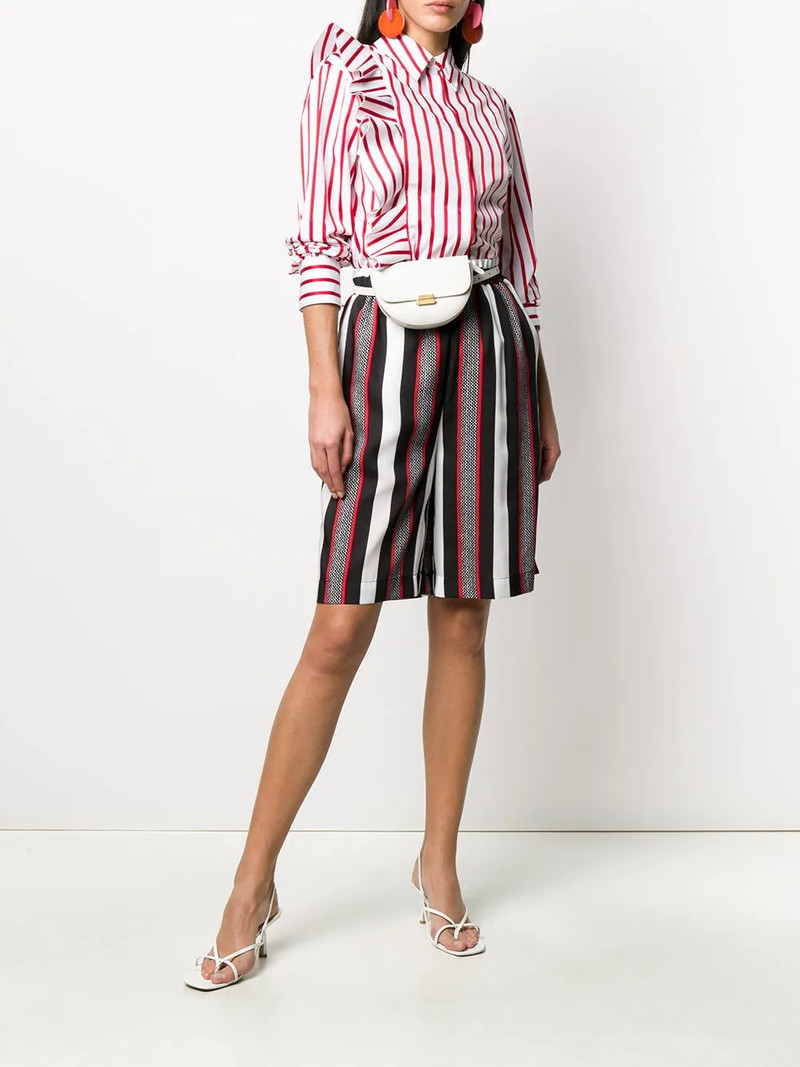 MSGM striped bermuda shorts outlook