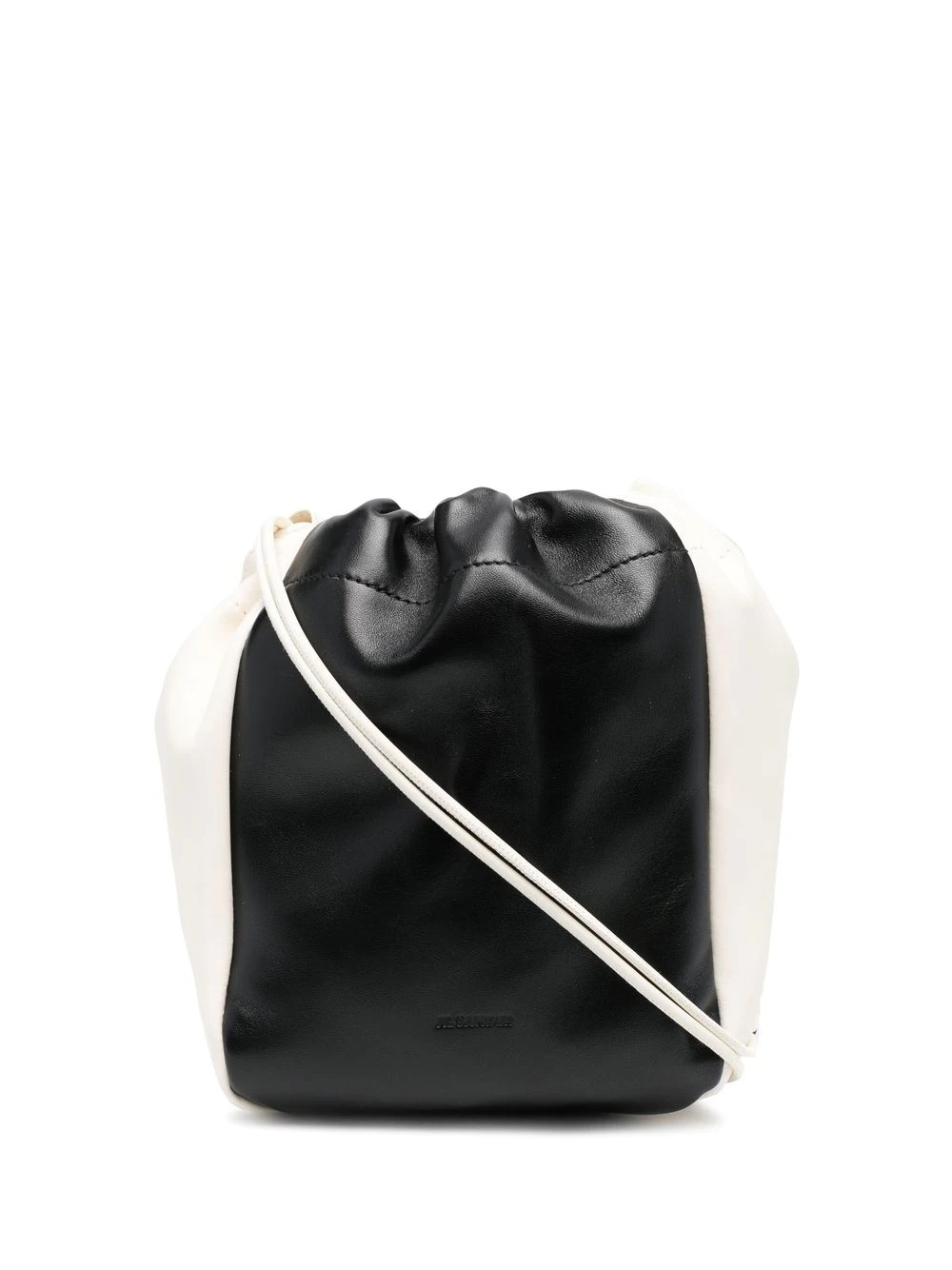 drawstring-fastening bucket bag - 1