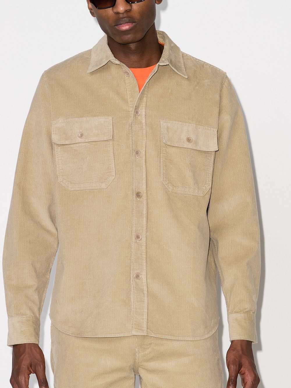 corduroy buttoned shirt - 2