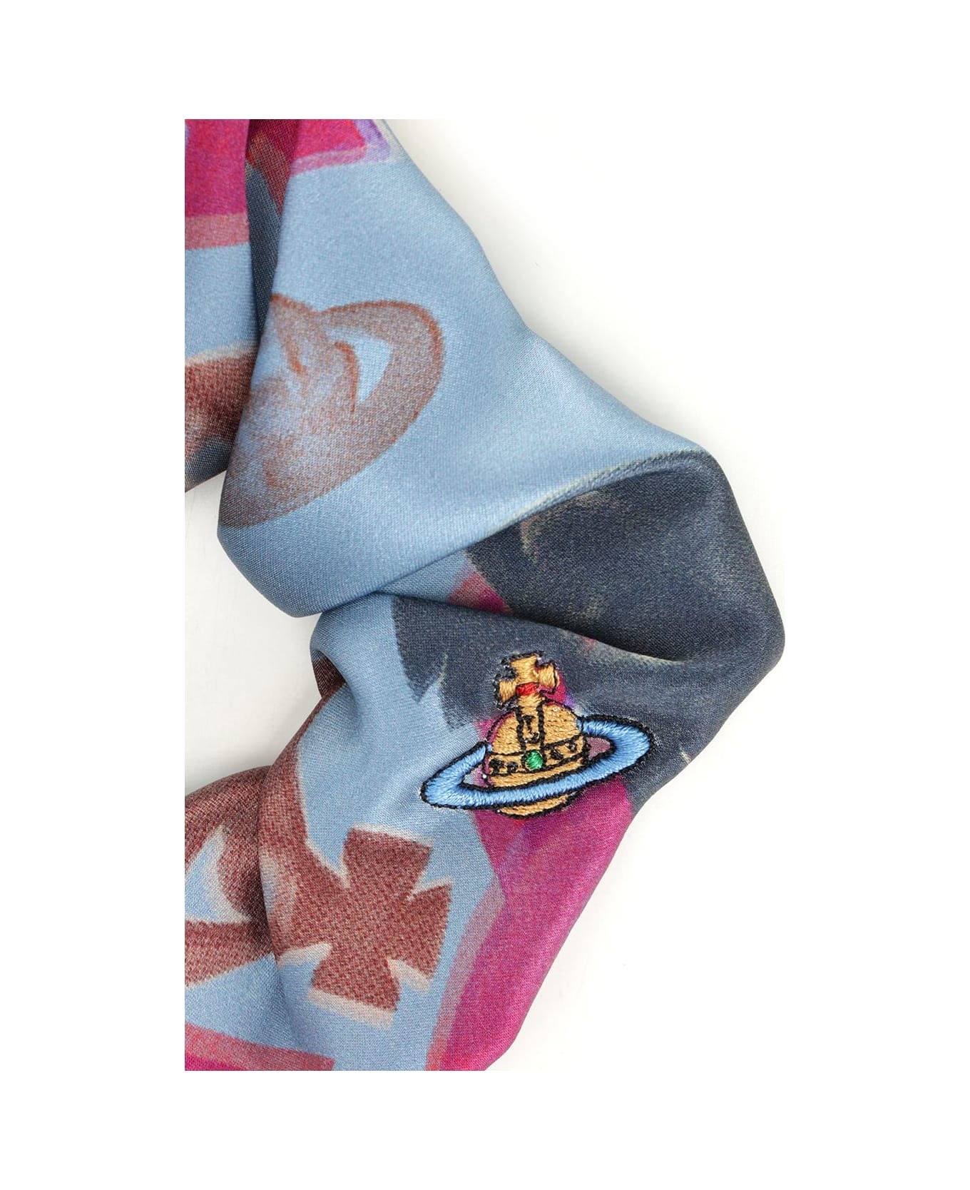 ★Vivienne Westwood★ Small Scrunch Multi Halftone 81020021W Vivienne Westwood Small Scrunchie | italist | REVERSIBLE
