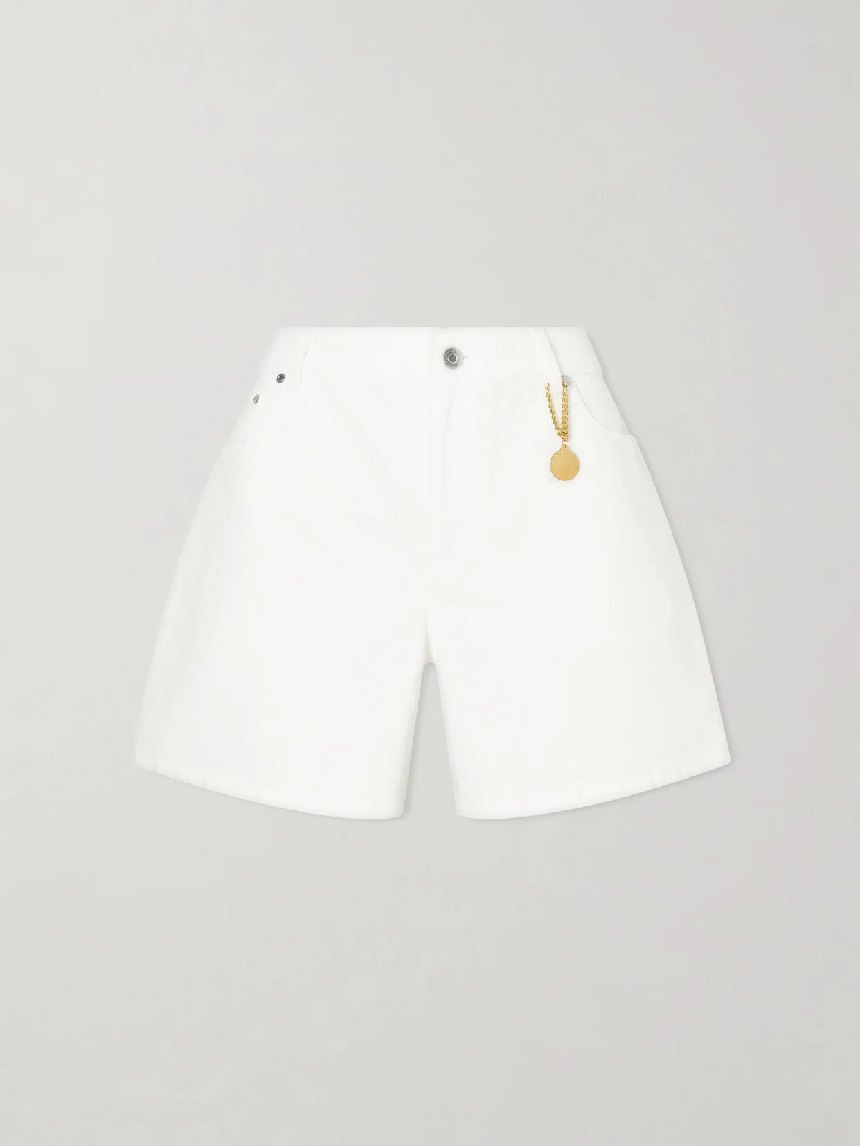 Mid-rise Straight-leg Shorts - 1