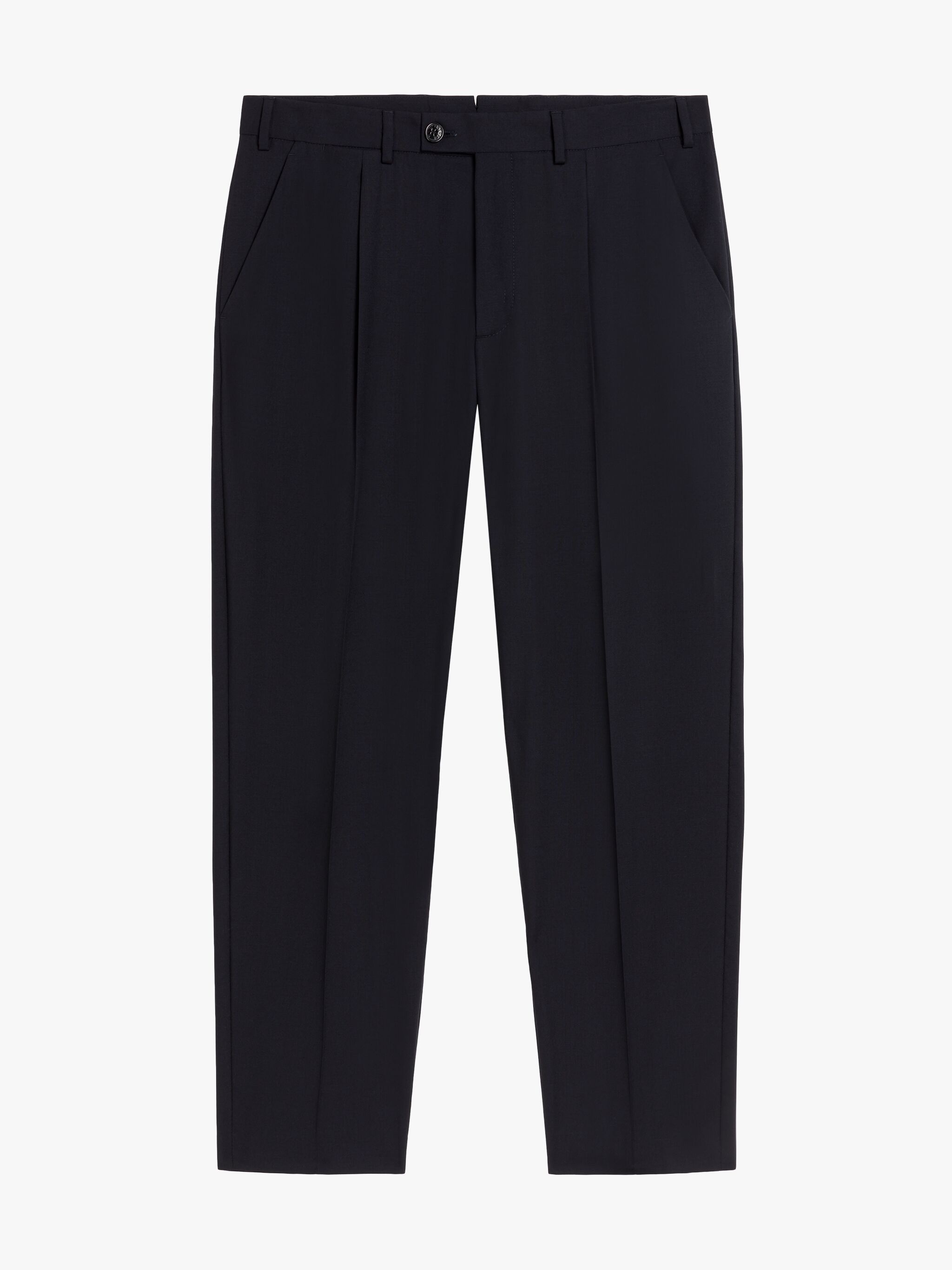 THE STANDARD NAVY WOOL TROUSERS - 1