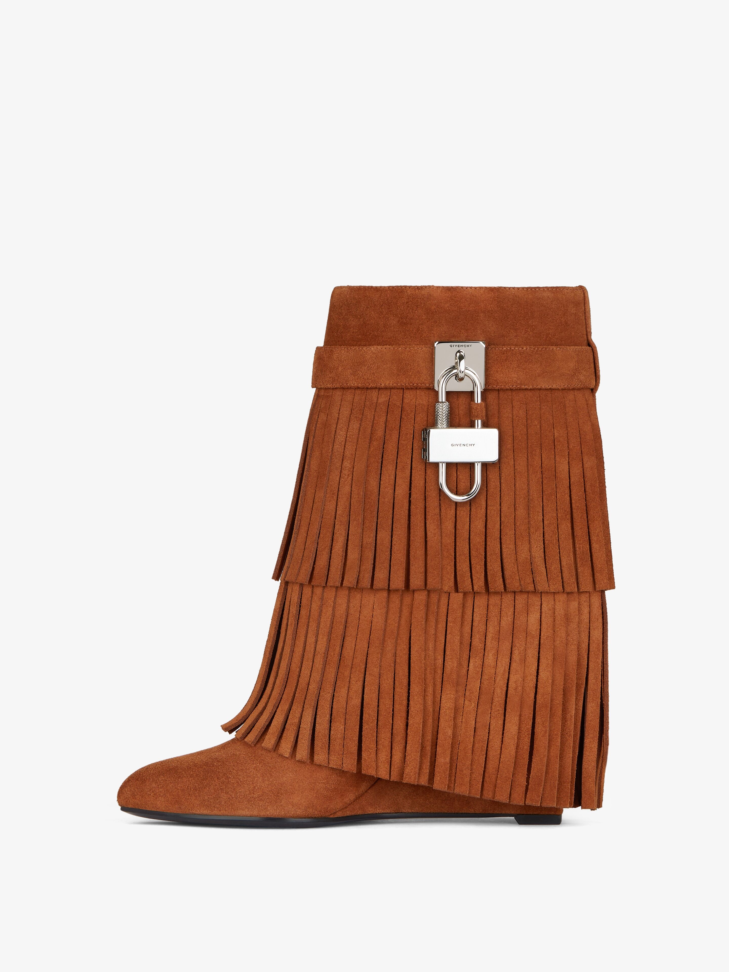 SHARK LOCK ANKLE BOOTS IN SUEDE - 4