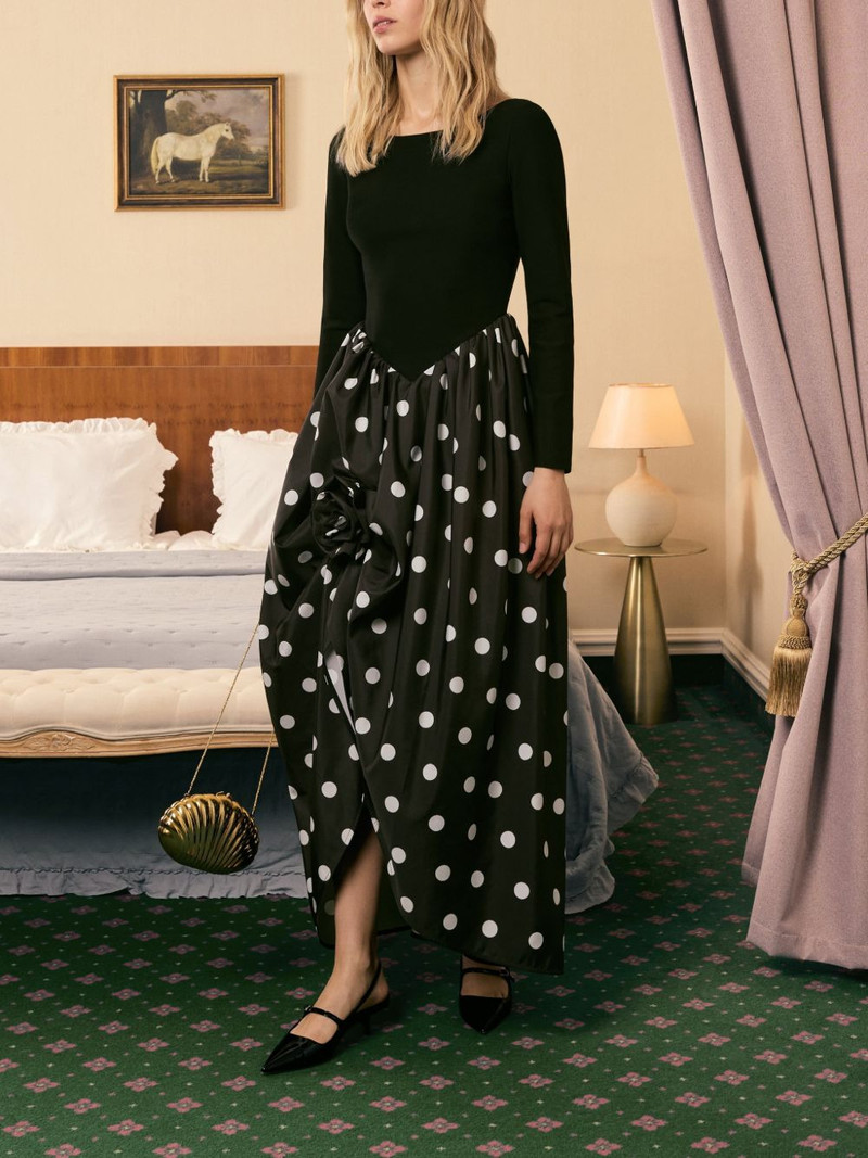 Aurora polka-dot maxi dress 4