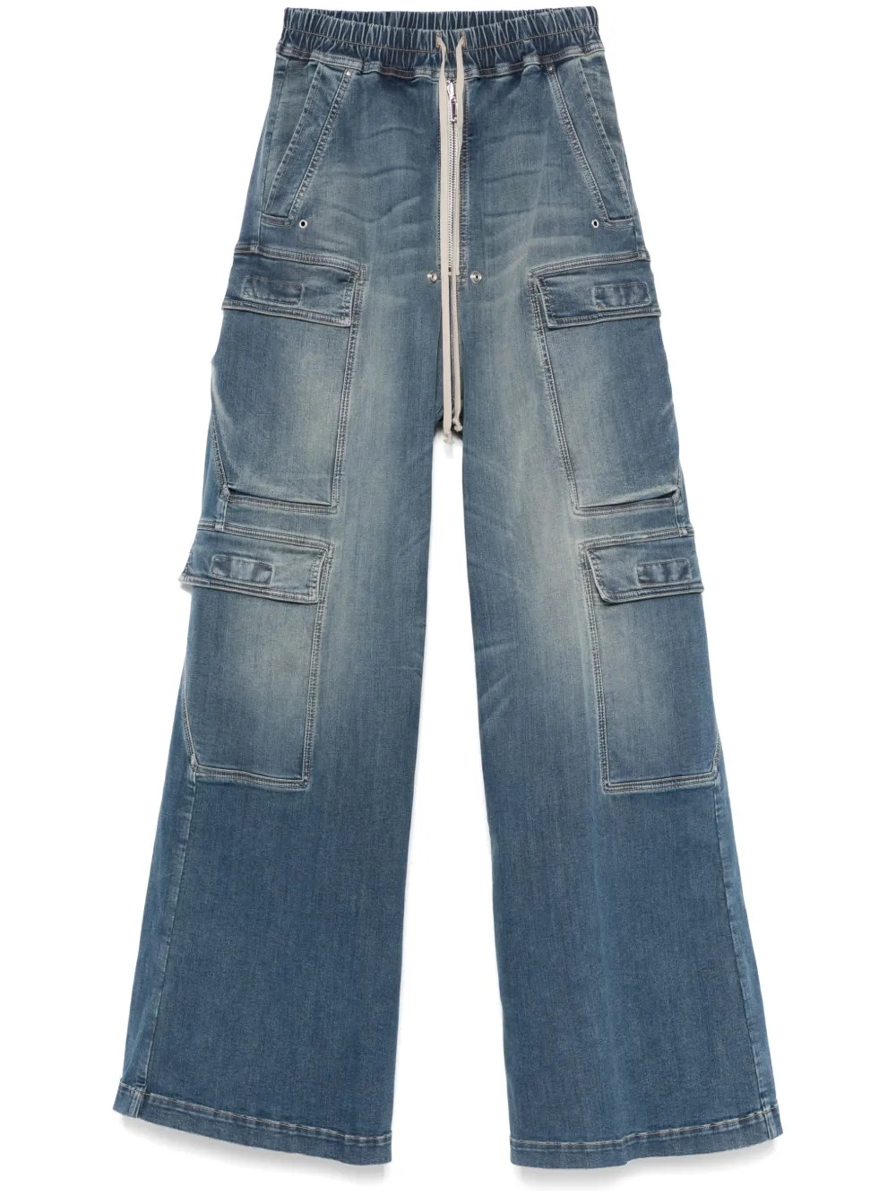 RICK OWENS DRKSHDW - Women Pantaloni In Denim Double Cargo Jumbo Belas Jeans - 5
