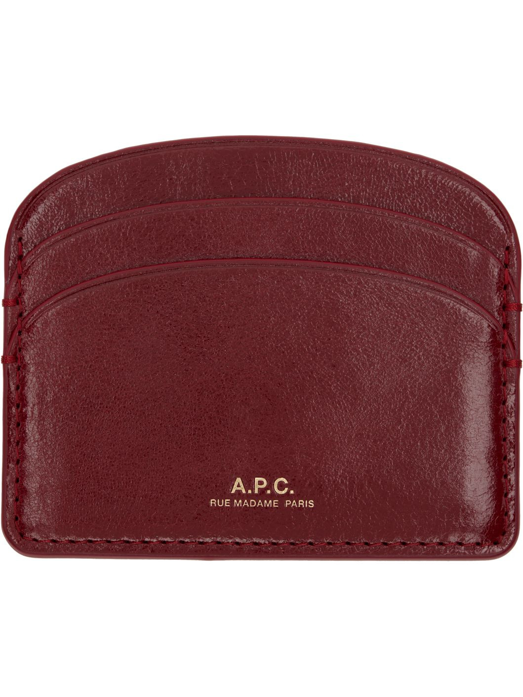 Red Demi-Lune Card Holder - 1
