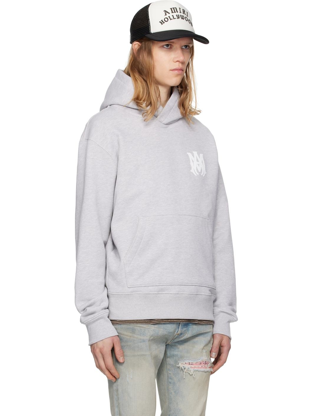 Gray MA Core Logo Hoodie - 2