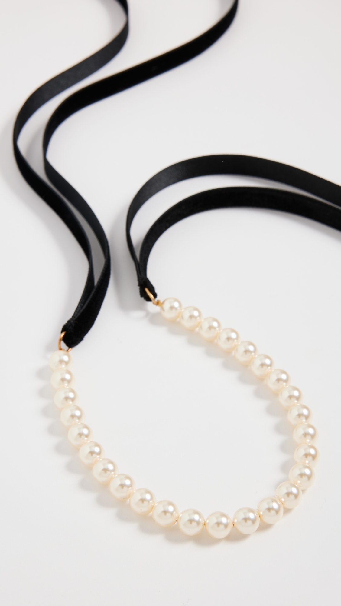 Pearl Ribbon Necklace - 3