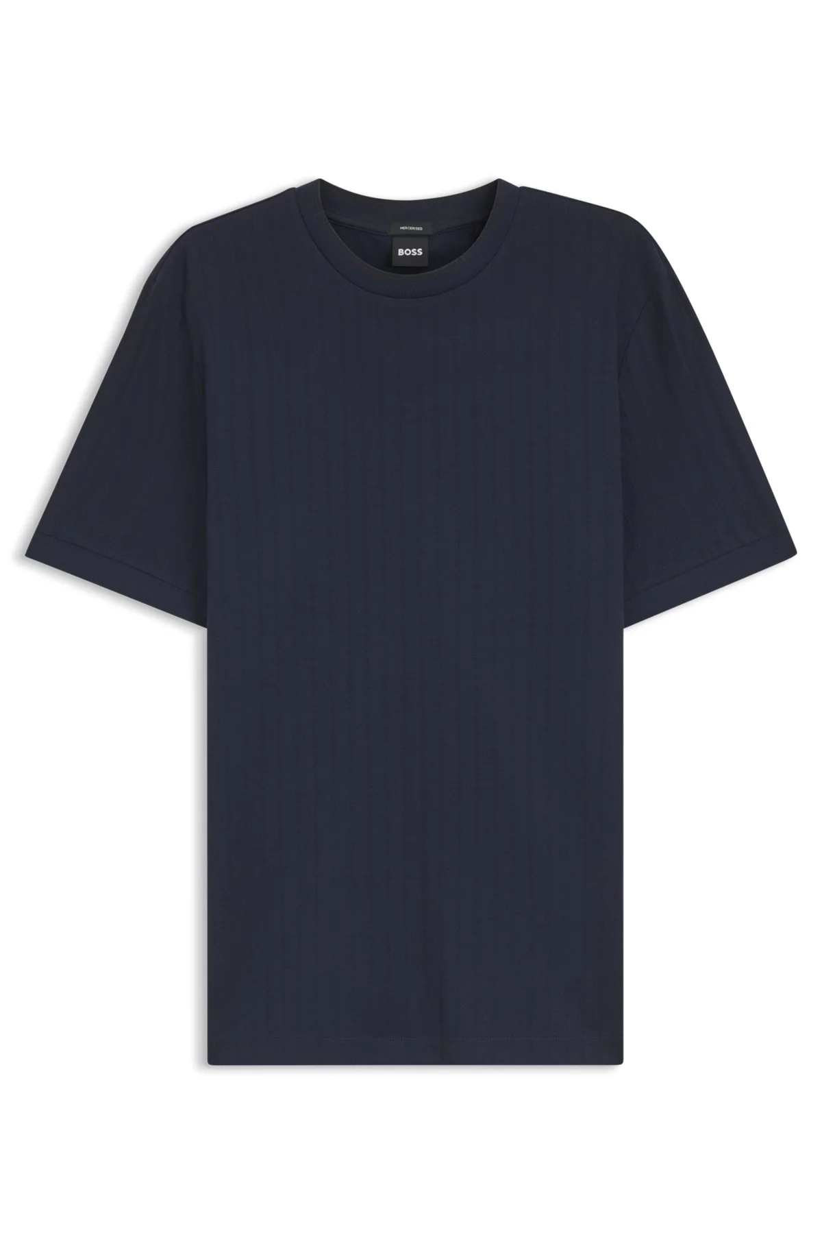 REGULAR-FIT T-SHIRT IN STRIPED COTTON - 1