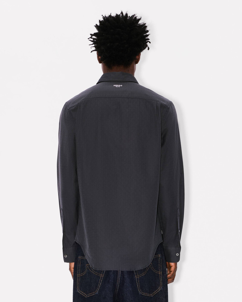'KENZO Weave' slim shirt in cotton jacquard 4