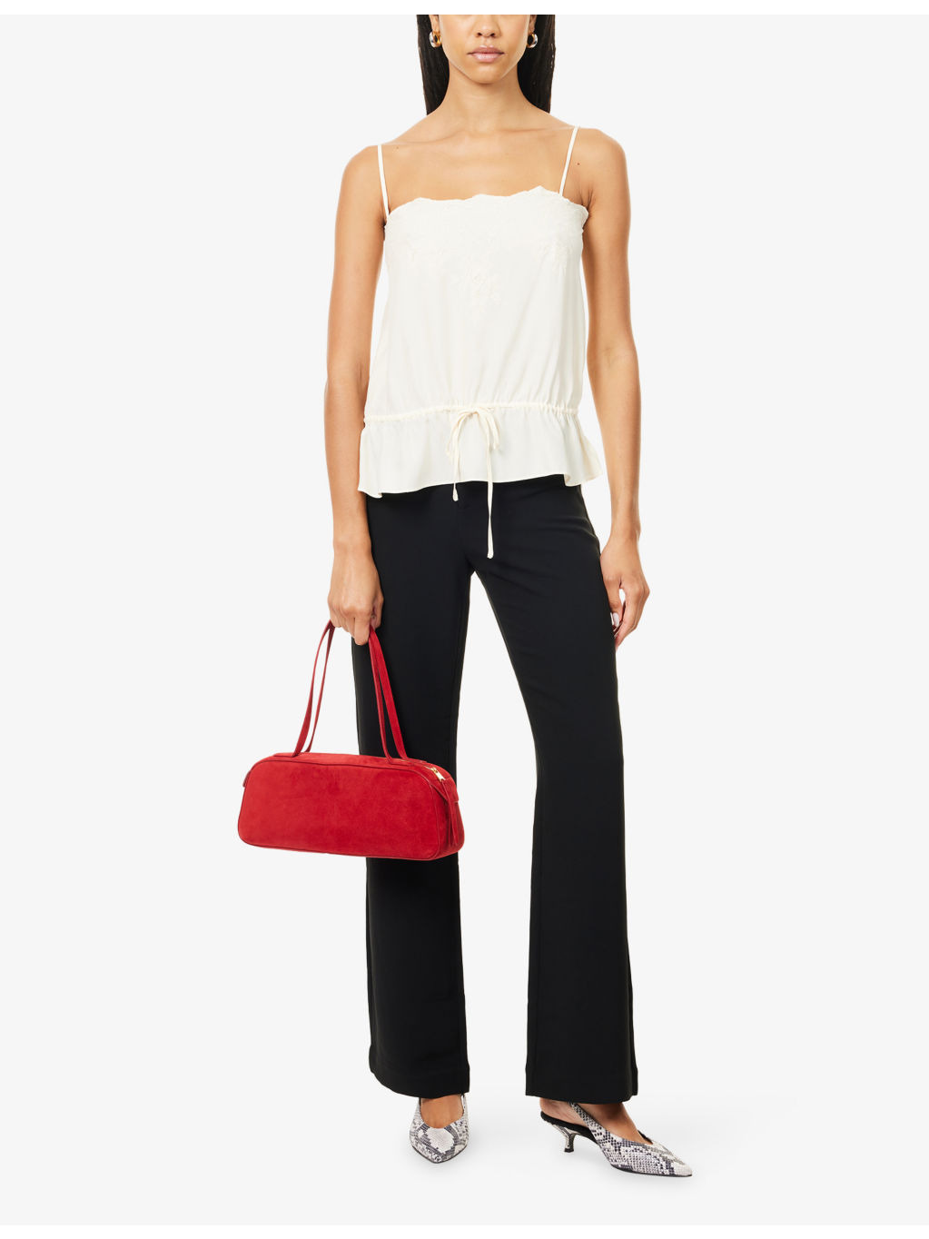 Vida Low-Rise Woven Trousers - 2