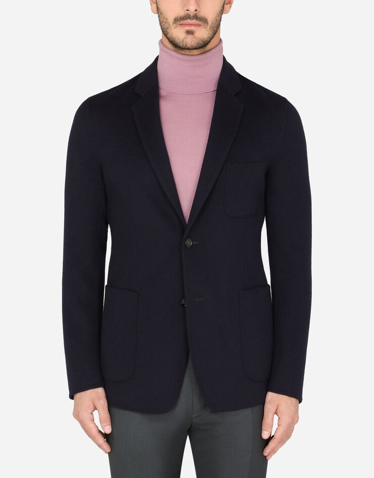 Deconstructed double-breasted wool jacket - 1