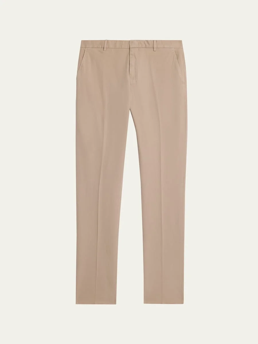 Men's Slim Flat-Front Pants - 1