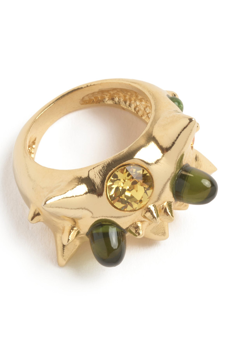 GOLD ALIEN RING 4