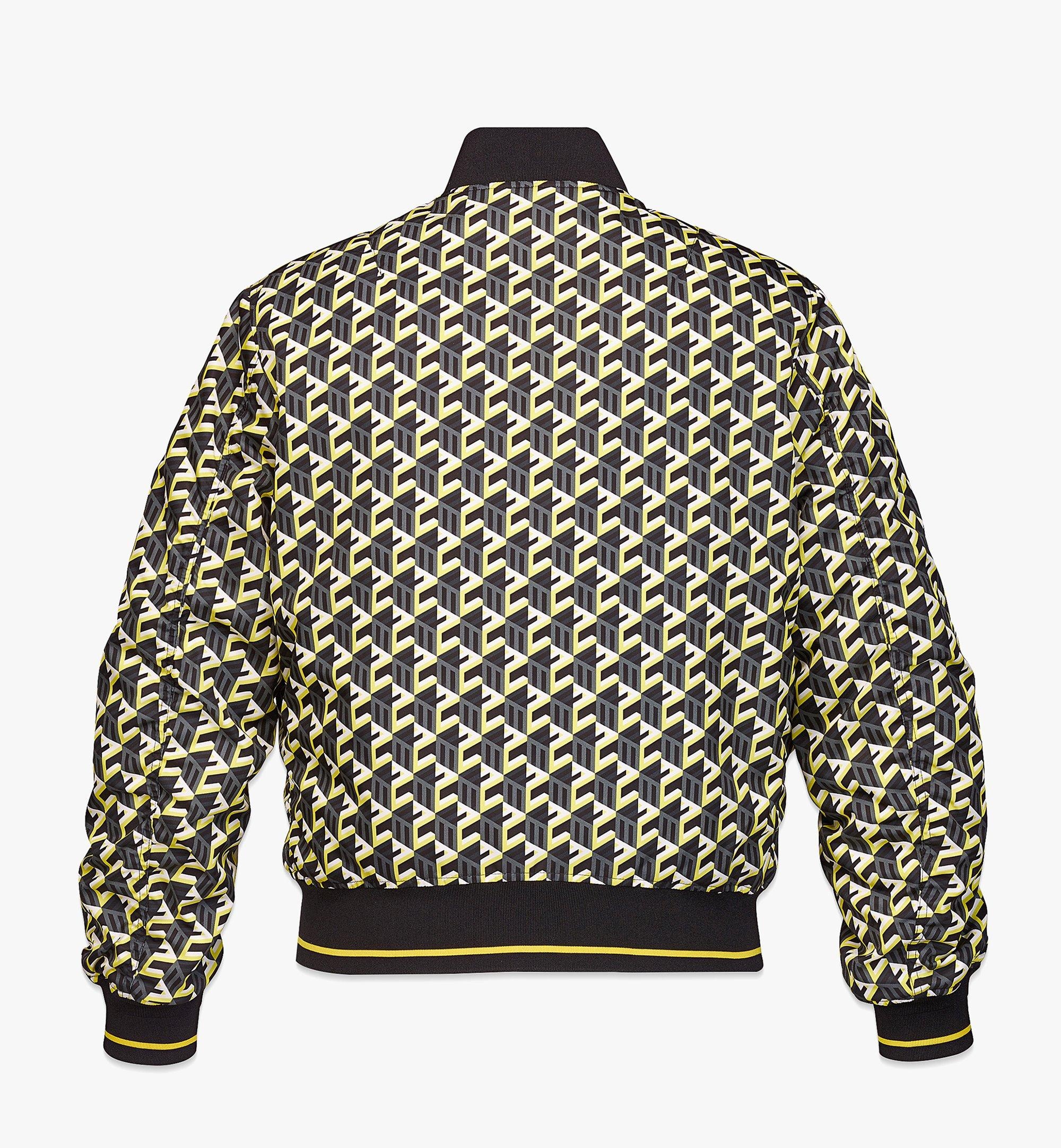 Men’s Cubic Monogram Print Bomber Jacket in ECONYL® - 3