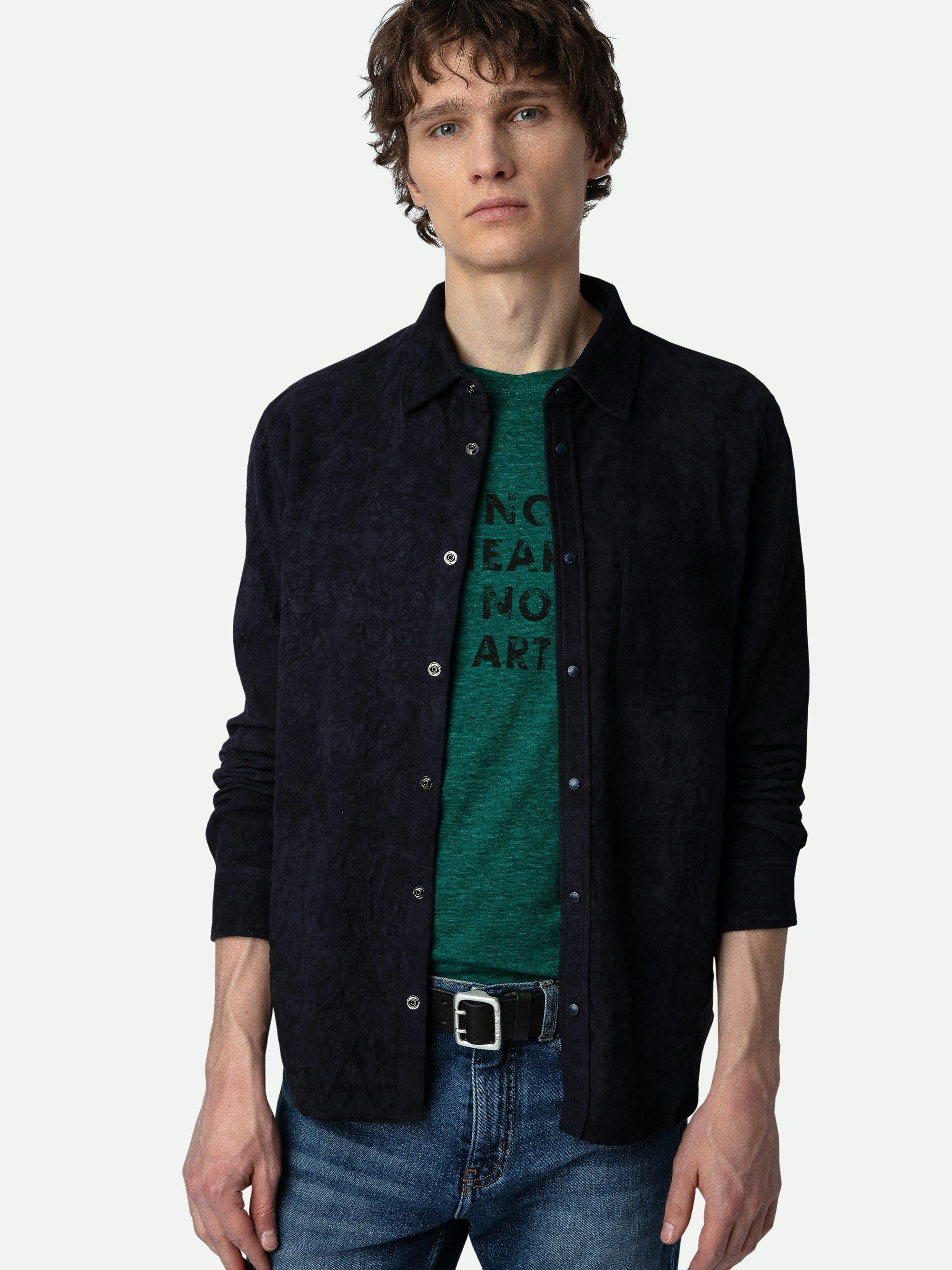 Serge Suede Shirt - 6