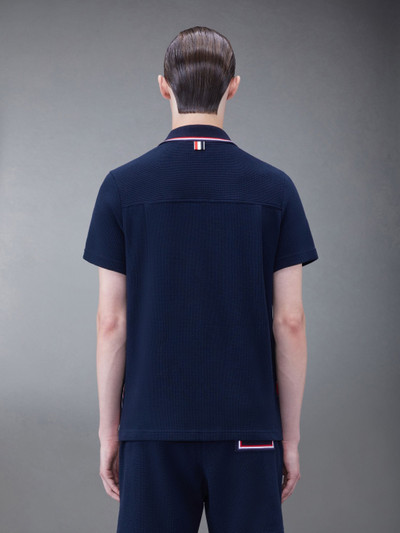 Thom Browne textured short-sleeved shirt outlook