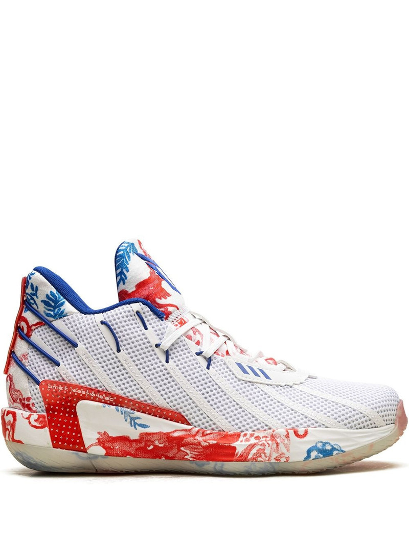 Dame 7 "Fine China - Cloud White/Royal Blue/Vivid Red" sneakers - 1