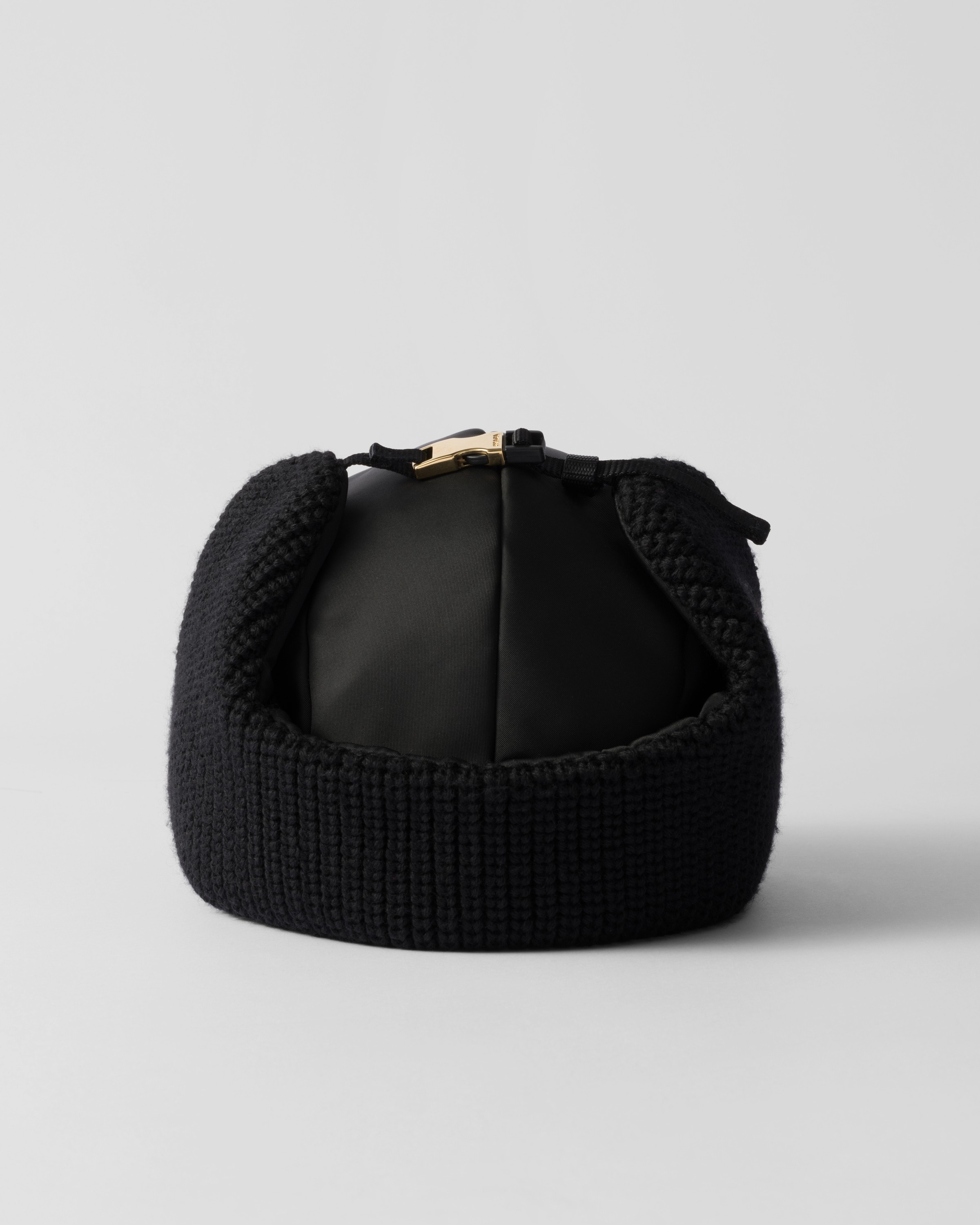 Re-Nylon and wool trapper hat - 2