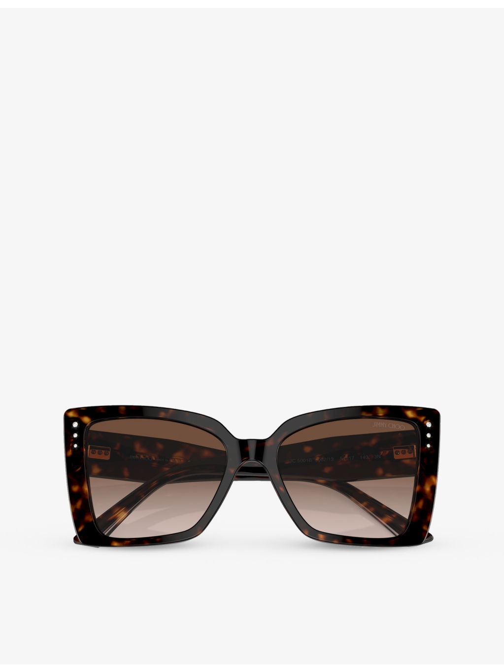 JC5001B square-frame tortoiseshell acetate sunglasses - 5