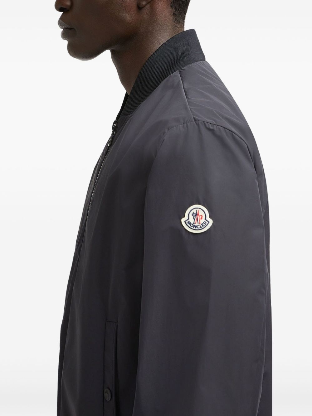 logo-patch jacket - 4