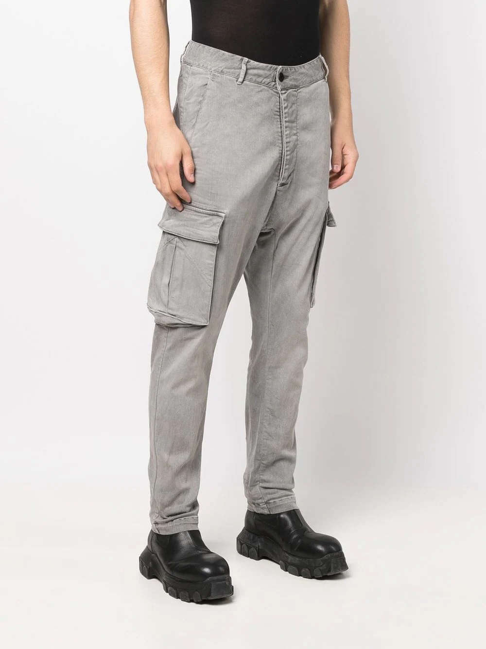 straight-leg cargo trousers - 4