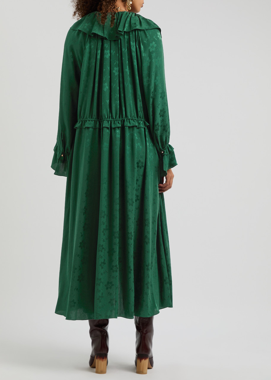 Chloe Floral-jacquard Silk Midi Dress - 3