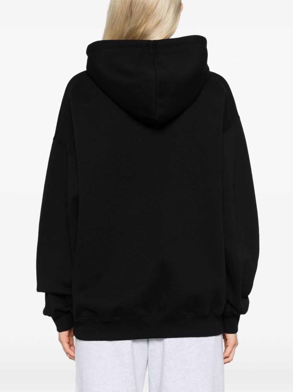 logo-embroidered hoodie - 4