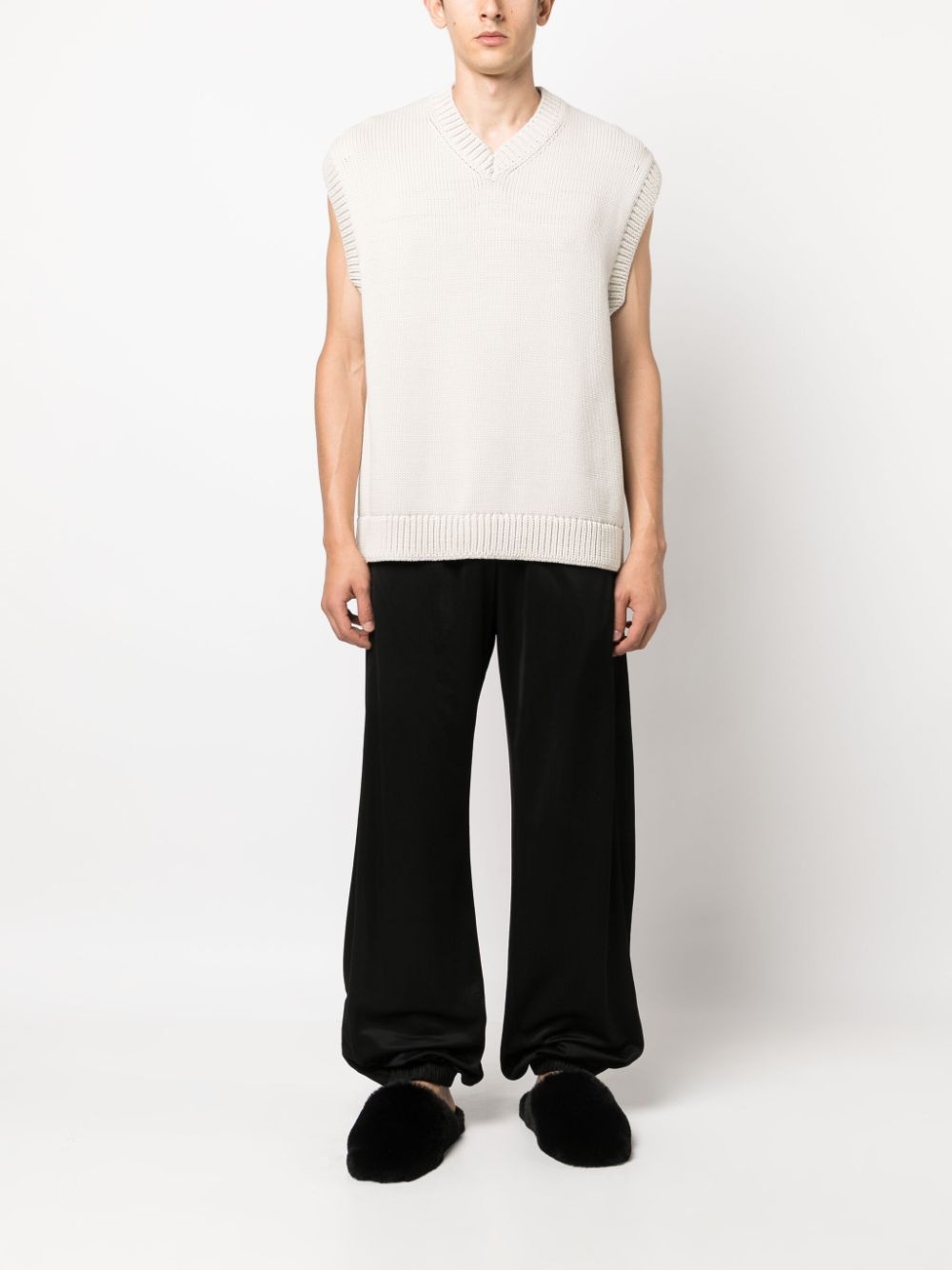 numbers-motif track pants - 3