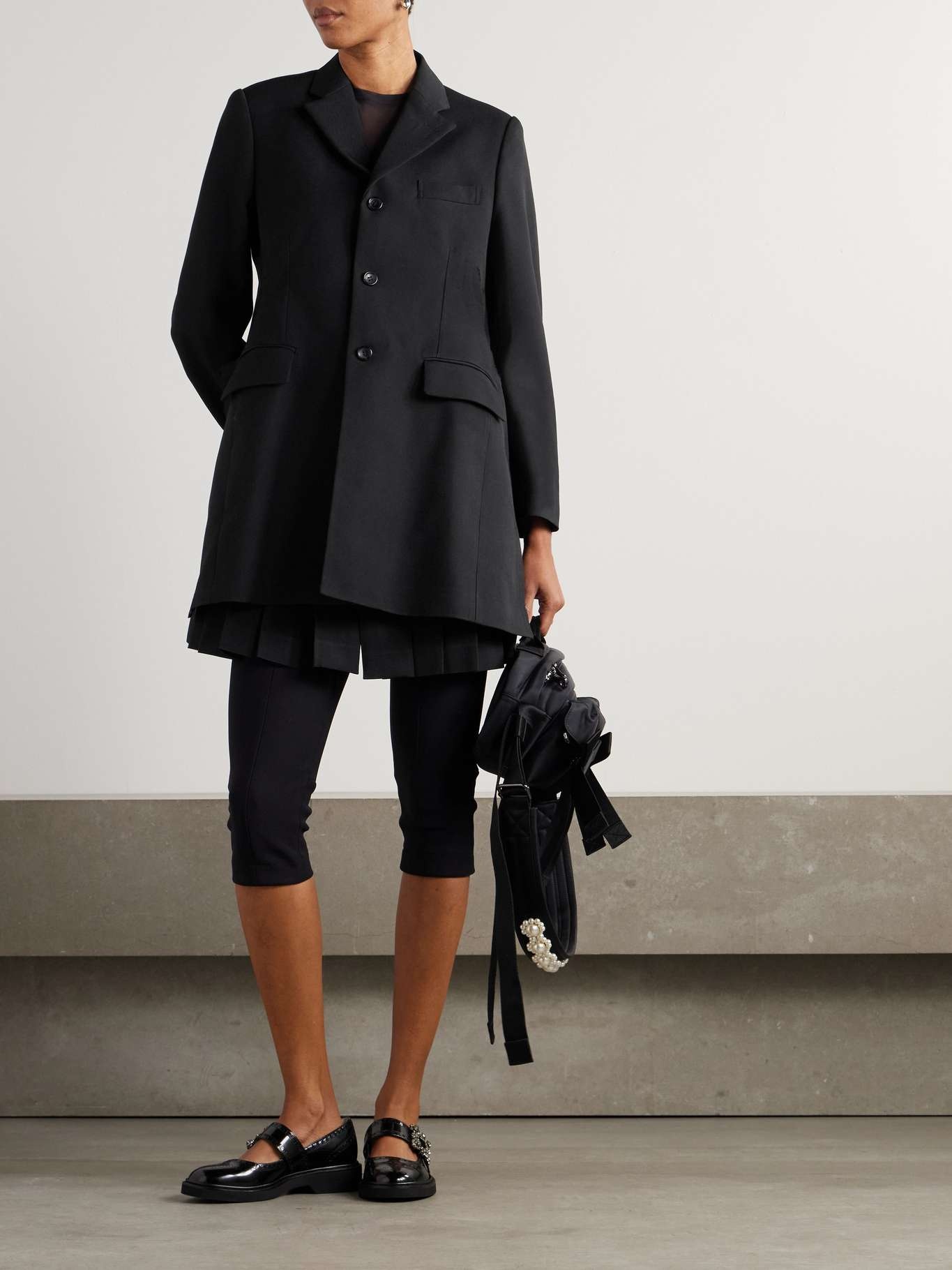 Wool-twill blazer Black - 2