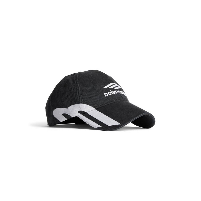 BALENCIAGA Men's 3b Sports Icon Cap in Black/white outlook