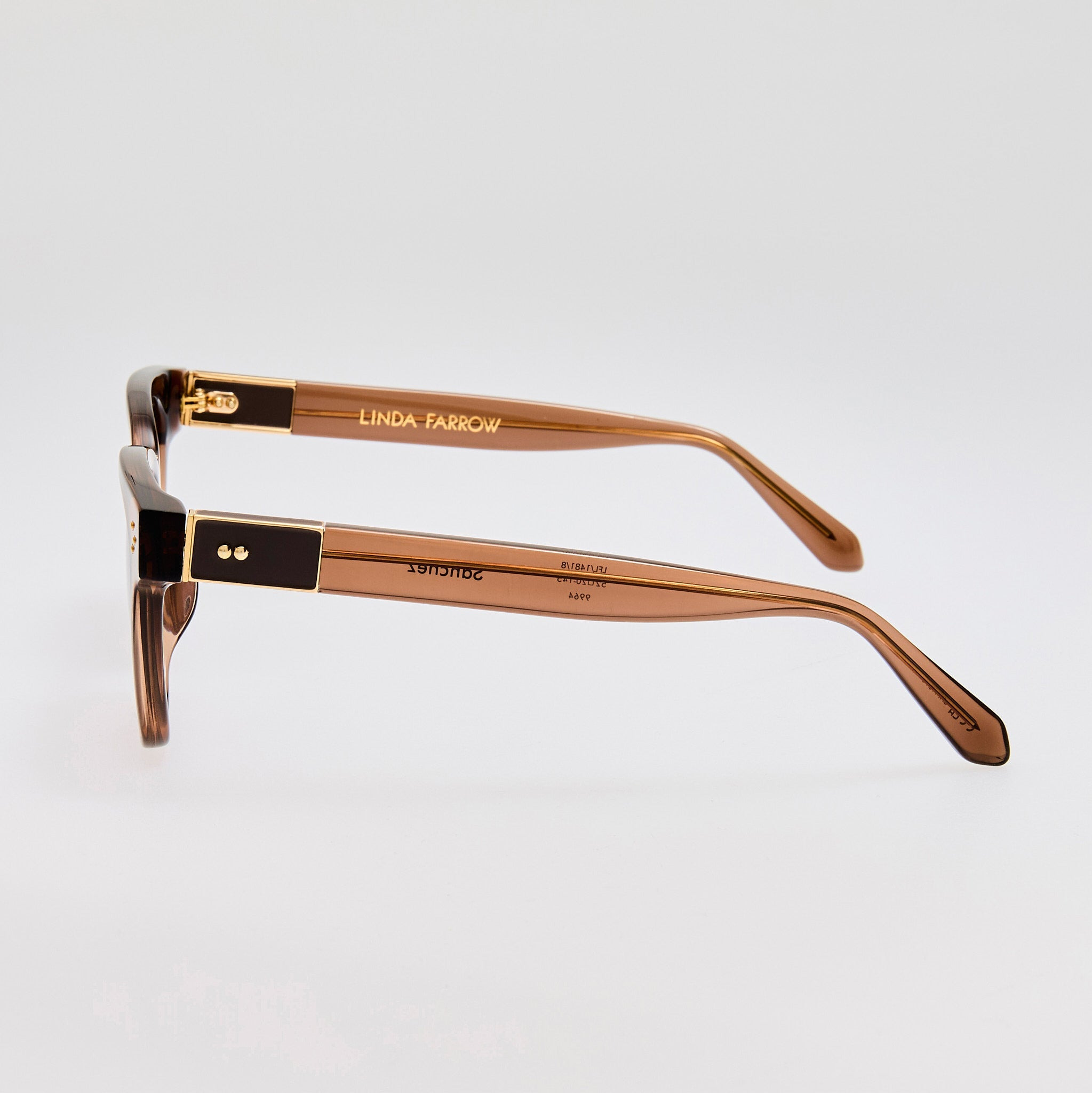 Sanchez Sunglasses in Brown and Gold - 6