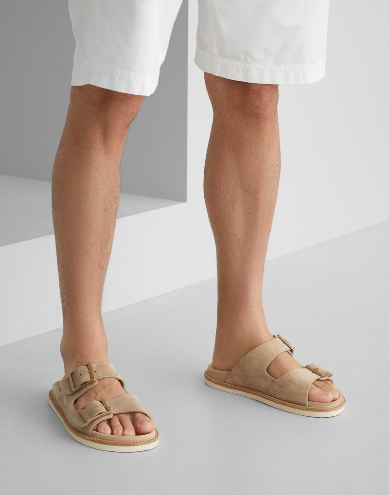 Washed suede urban slides 4