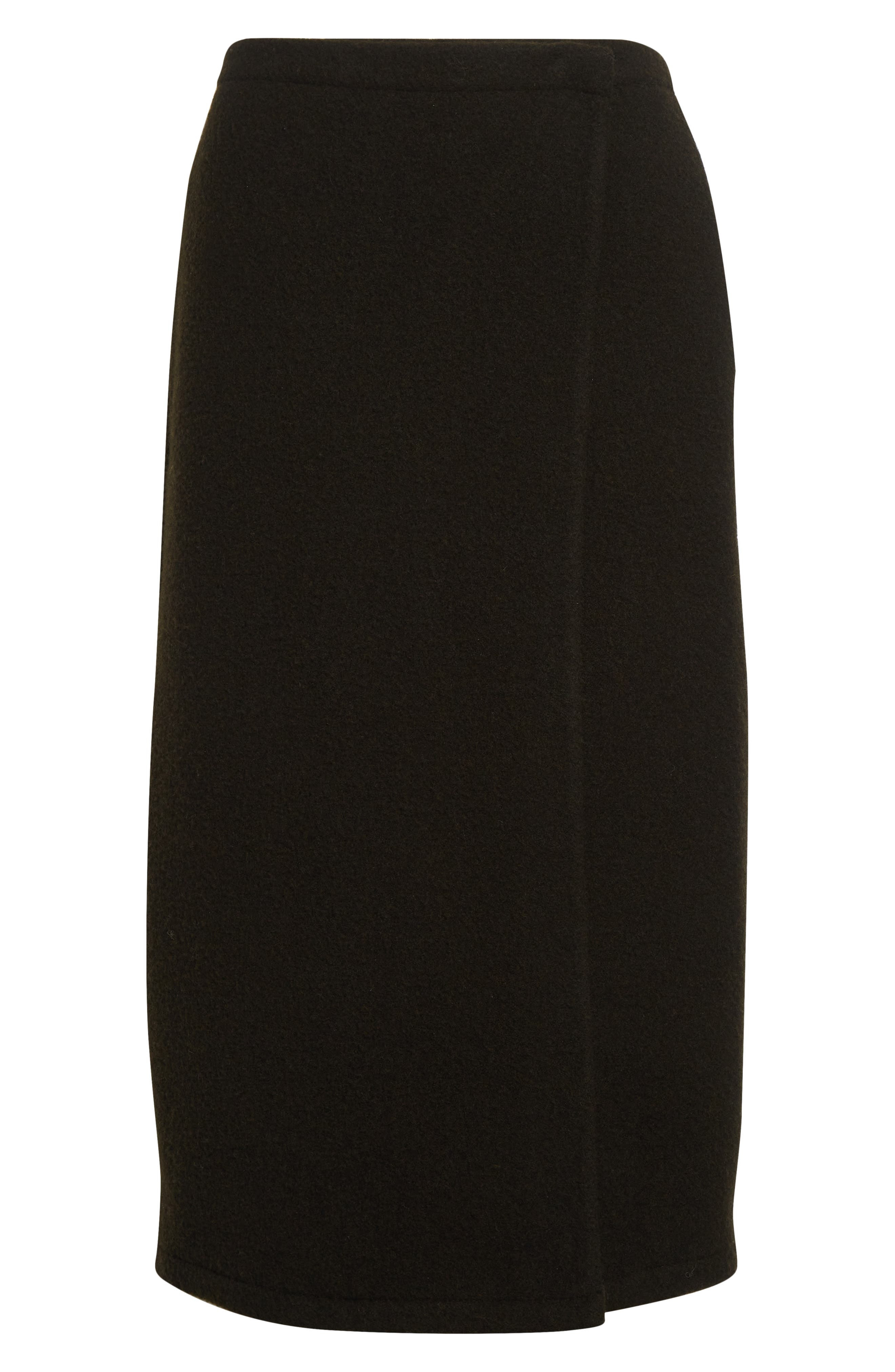 RIER Wool Fleece Wrap Skirt in Tourbe Fleece at Nordstrom - 6