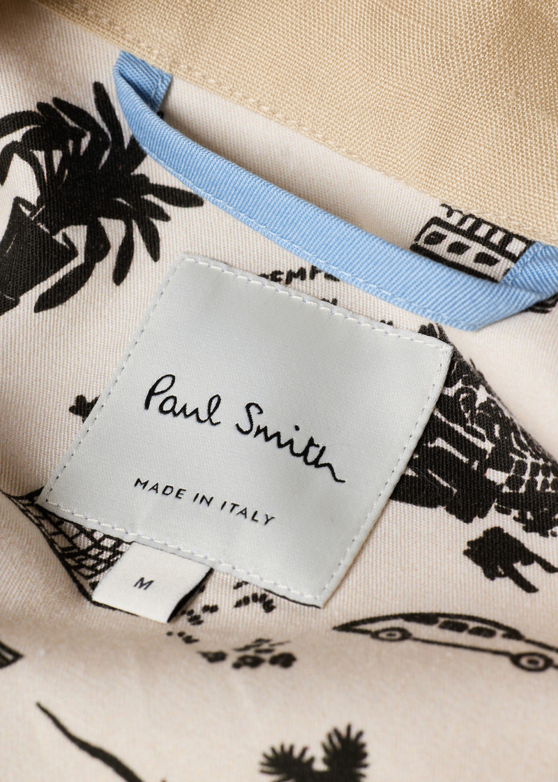 Paul Smith Ecru Linen Patch-Pocket Drawstring Jacket outlook