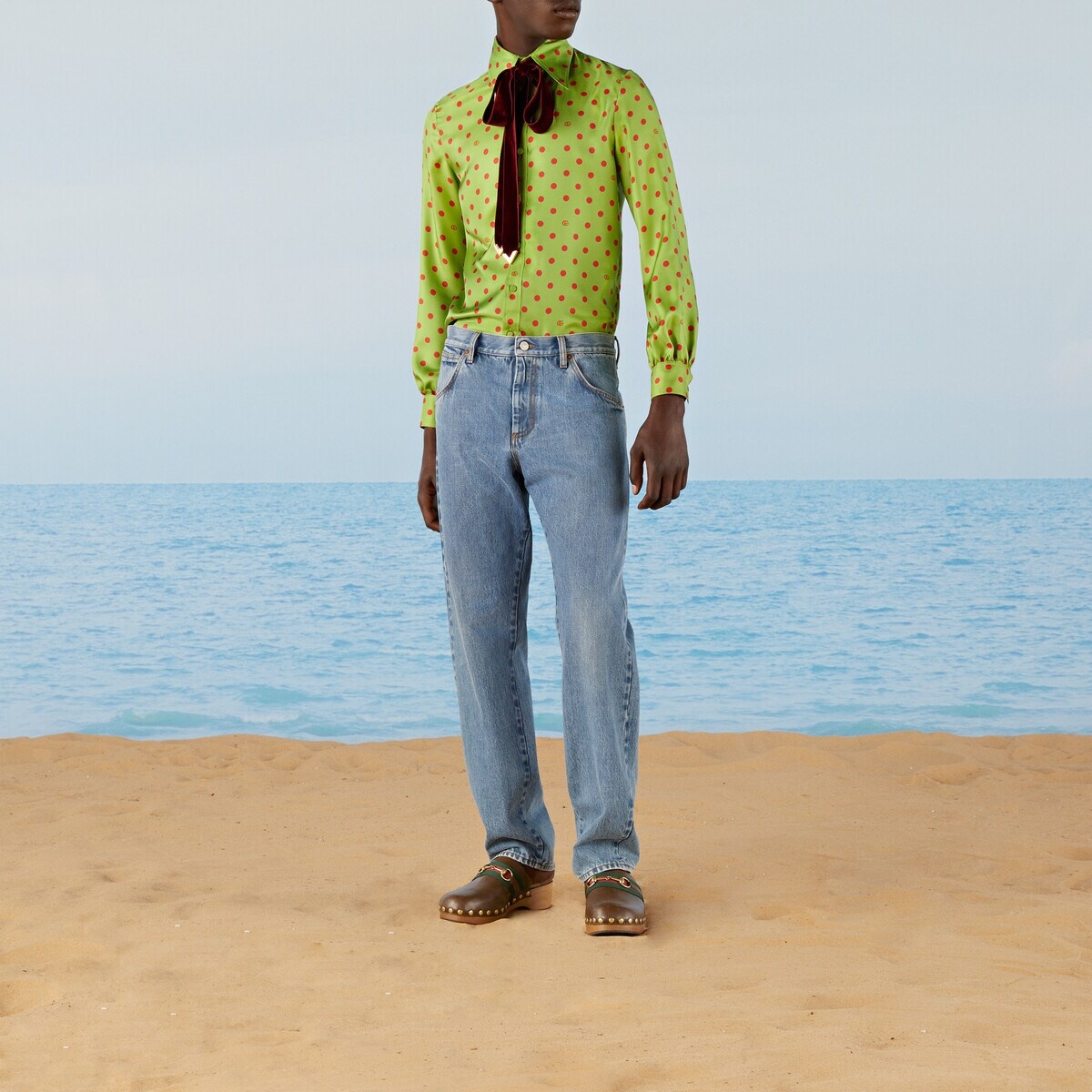 Denim pant with embroidery - 6
