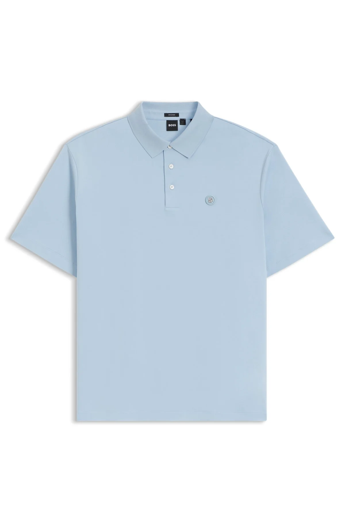 REGULAR-FIT POLO SHIRT IN MERCERIZED COTTON - 1