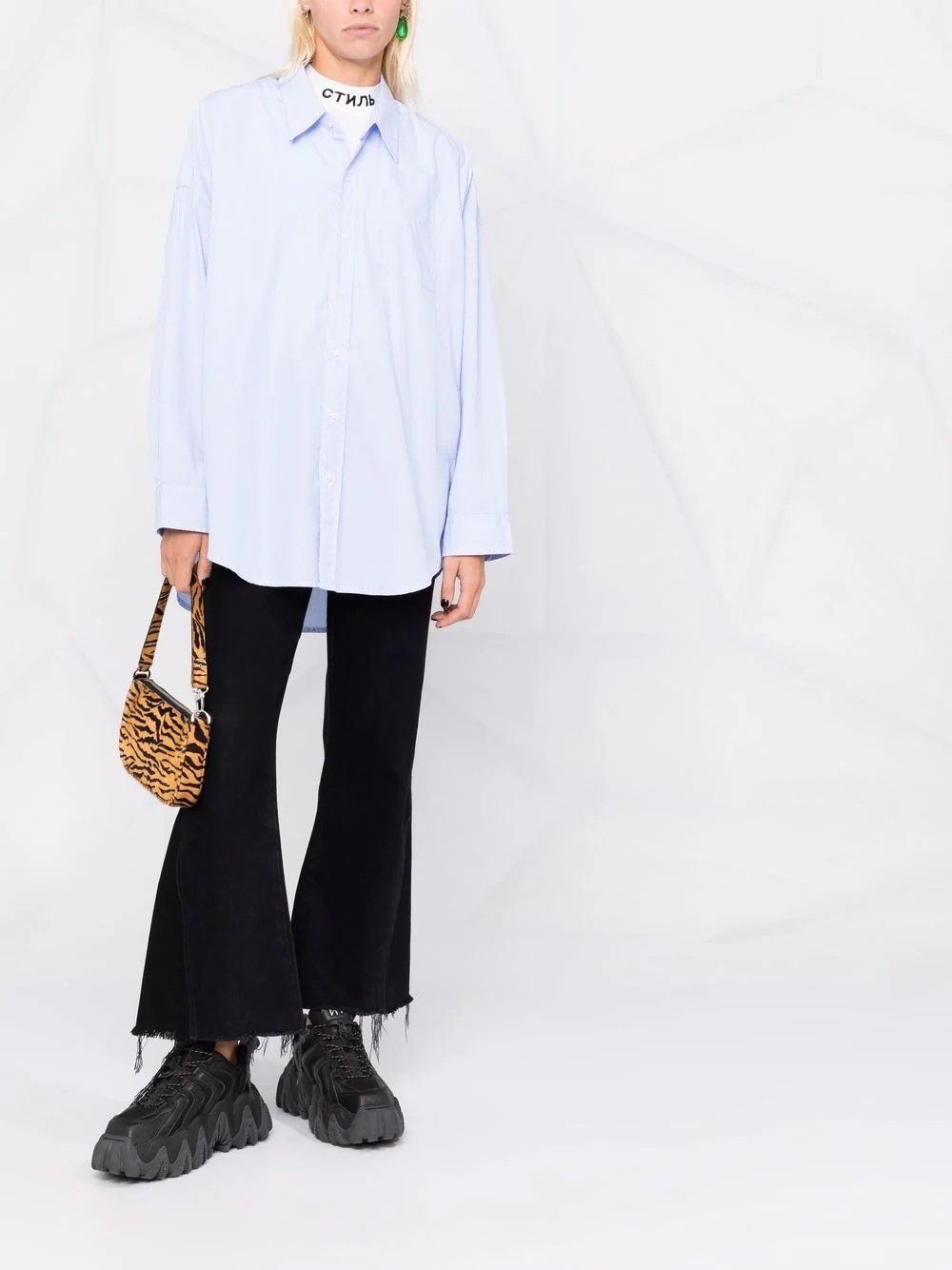 pinstripe cotton shirt - 2