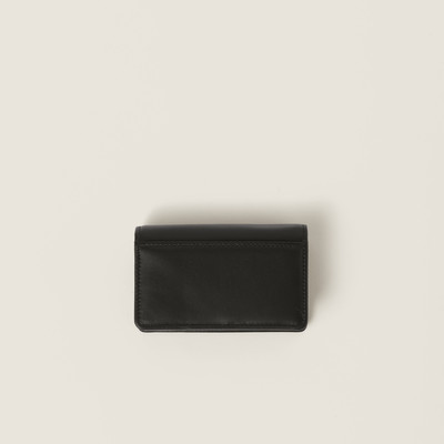 Miu Miu Leather card holder outlook