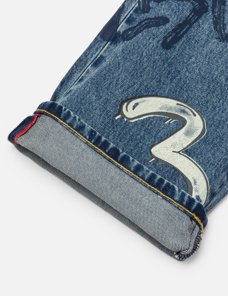 Graffiti Prints Regular Fit Jeans #2000 7