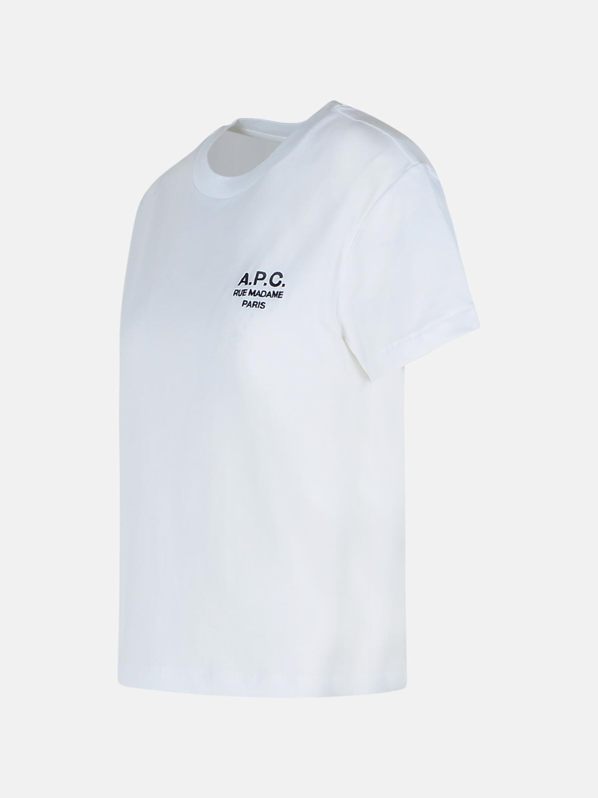 WHITE COTTON T-SHIRT - 2