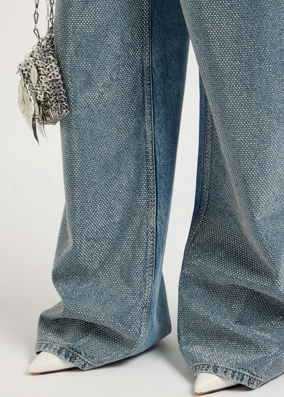 Stella Mccartney Hotflix Stud-embellished Wide-leg Jeans - 5