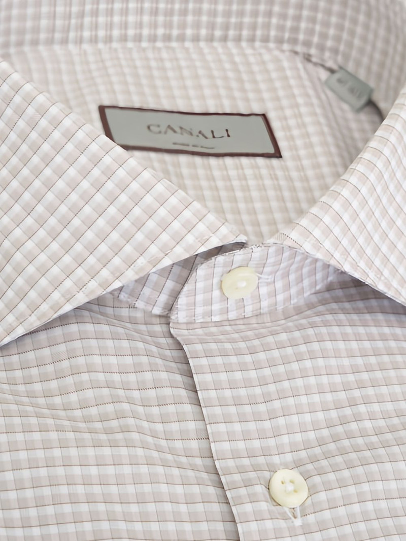 Canali checkered shirt outlook
