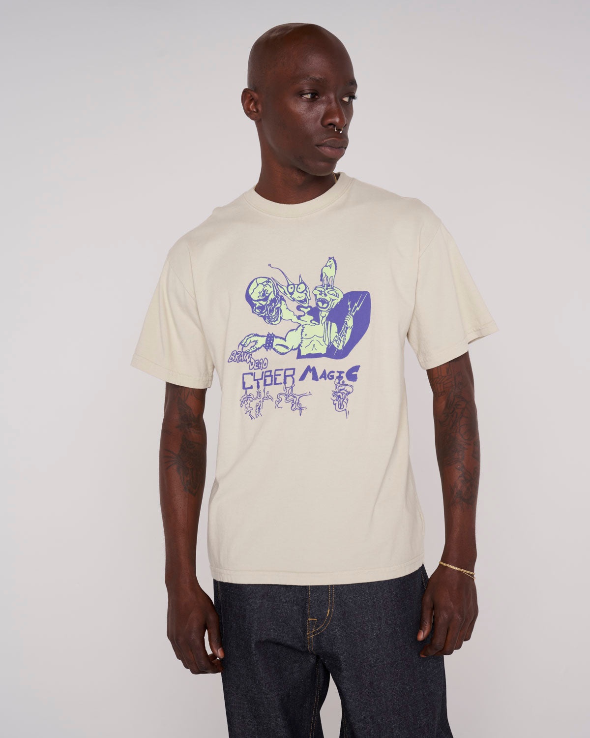 Cyber Magic T-shirt - Oatmeal - 4