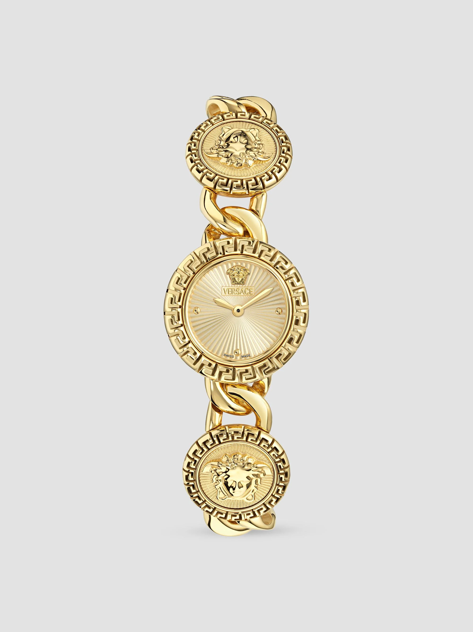 Women's La Greca Stud Icon Goldtone Stainless Steel Bracelet Watch/28MM - Yellow Gold - 1