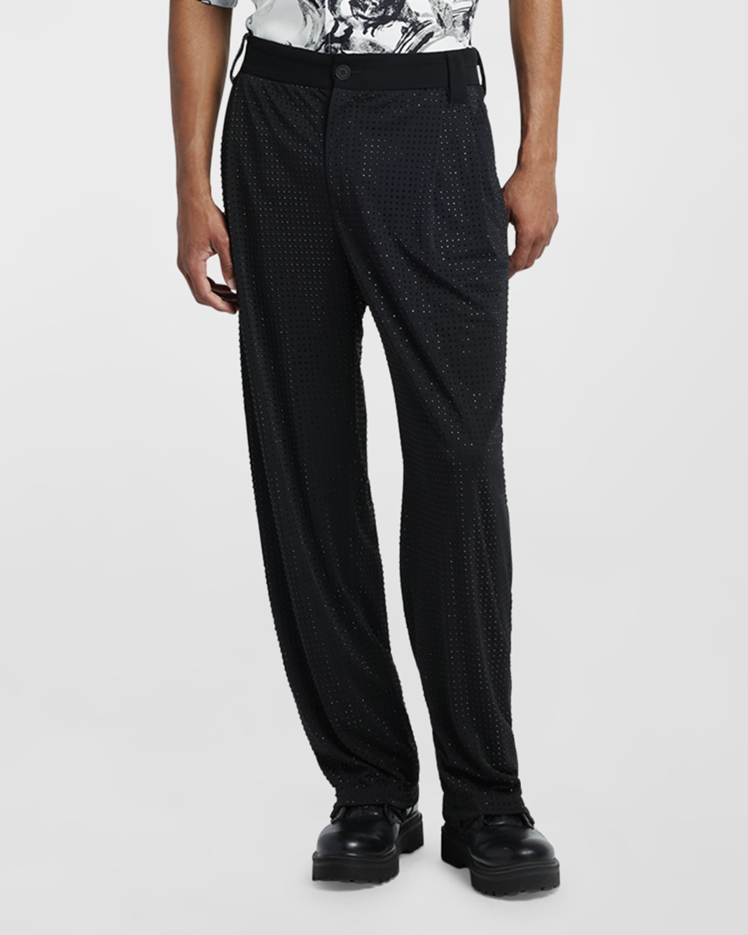 Men's Strass Pleated Trousers - 2