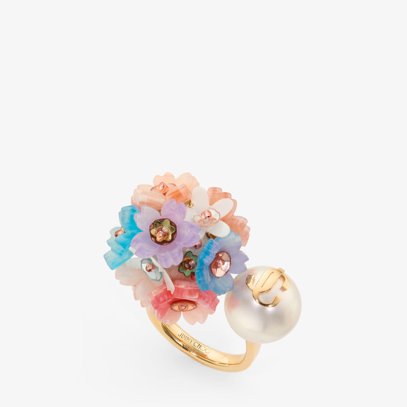 JIMMY CHOO Daisy Pearl Ring
Gold-Finish Ring with Pearl and Daisy Details outlook