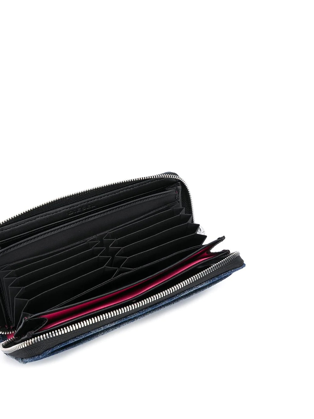 Allium denim zip-around wallet - 3